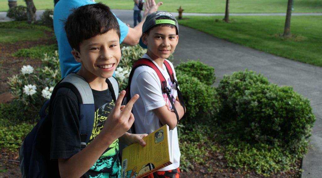 Students Walking